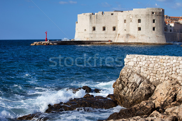 Dubrovnik alten Stadt Eingang marina Meer Stock foto © rognar