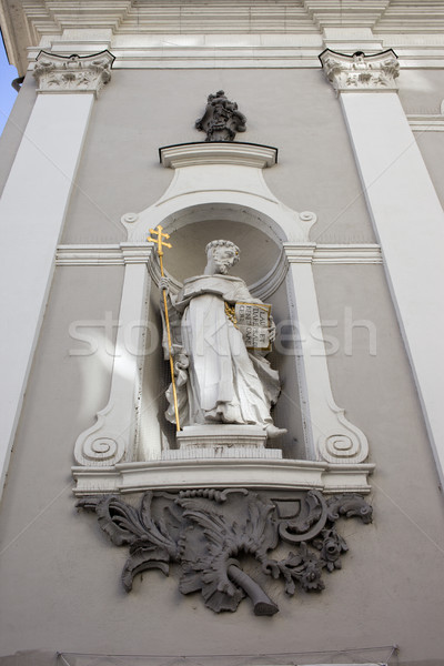 St Michael Church Statue in Budapest Stock photo © rognar