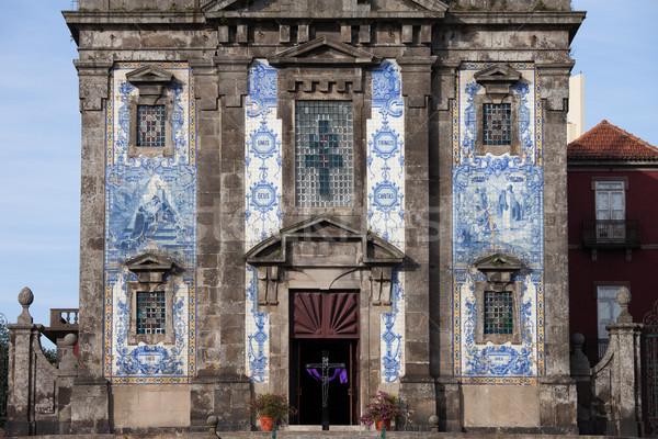 Church of Saint Ildefonso in Porto Stock photo © rognar