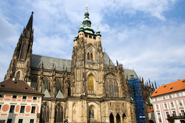 St Vitus Gothic Cathedral in Prague Stock photo © rognar