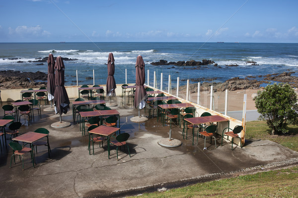 Freien Kaffeehaus Restaurant Ozean Bezirk Meer Stock foto © rognar