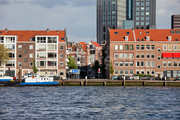 Zdjęcia stock: Domów · rotterdam · rzeki · miasta · centrum · Niderlandy