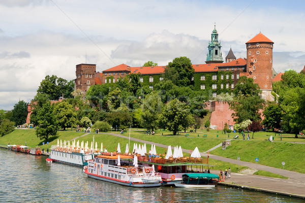 Wawel Royal Castle in Poland Stock photo © rognar