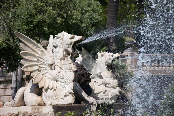 Fountain at Parc de la Ciutadella in Barcelona Stock photo © rognar