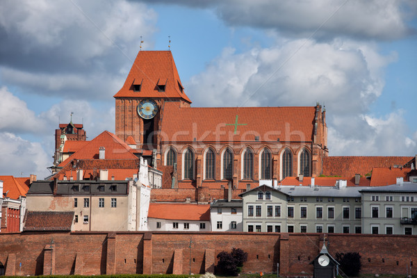 Medieval Old Town of Torun City Skyline Stock photo © rognar