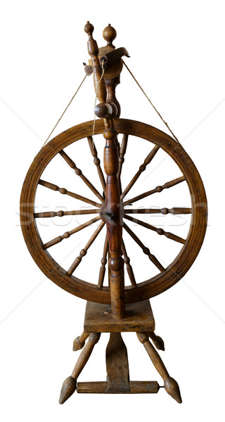 Old spinning wheel Stock photo © Roka