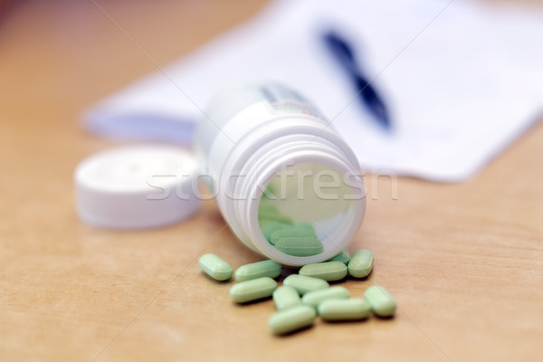 Medicine Bottle and Pills Stock photo © Roka