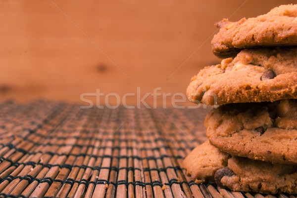 Cookies legno alimentare legno cioccolato tavola Foto d'archivio © Romas_ph