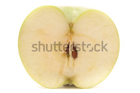 Verde mela uno fetta isolato bianco Foto d'archivio © Romas_ph