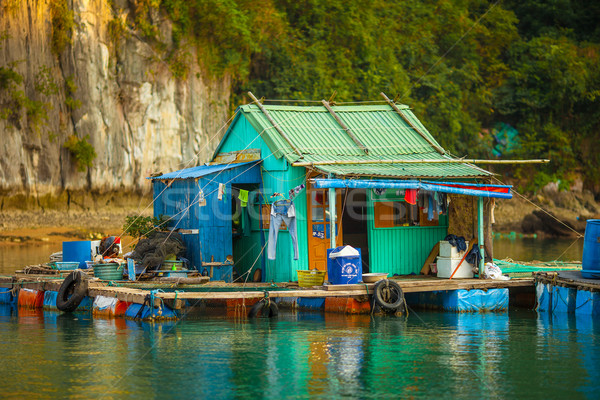 Floating fishing village in Ha Long Bai Stock photo © romitasromala