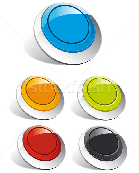 Affaires symboles ensemble cinquième bouton [[stock_photo]] © ronfromyork