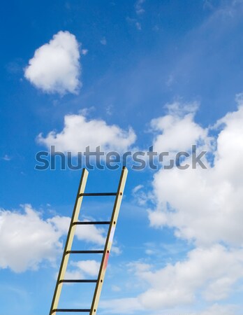 Ciel échelle nuageux ciel bleu nuages bâtiment [[stock_photo]] © ronfromyork