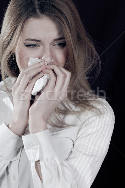 Young woman got cold Stock photo © rosipro