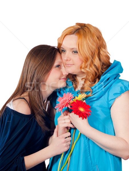 Mother and daughter embracing Stock photo © rosipro