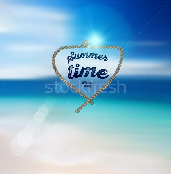 лет дизайна Blur пляж вектора солнце Сток-фото © roverto