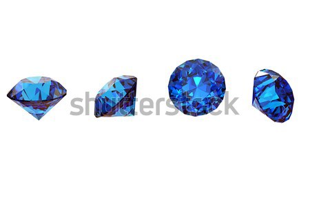 Round swiss blue topaz  Stock photo © Rozaliya