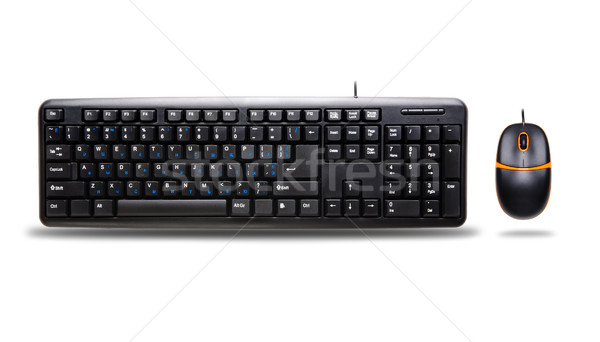 Computer keyboard and mouse Stock photo © rozbyshaka