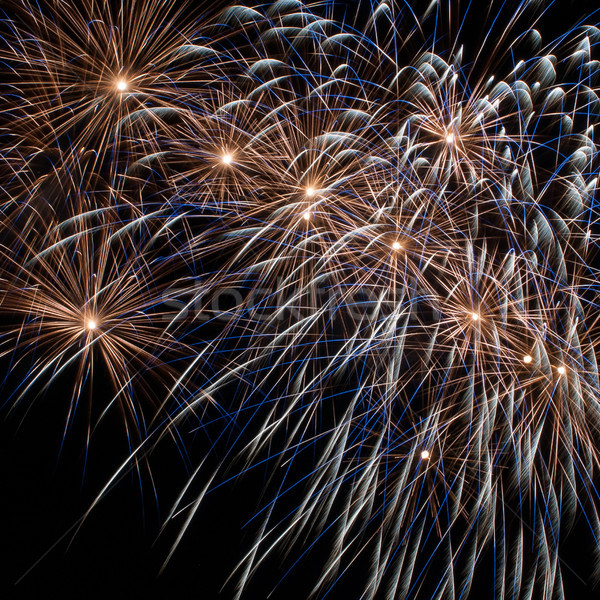 Colorato fuochi d'artificio buio cielo compleanno notte Foto d'archivio © rozbyshaka