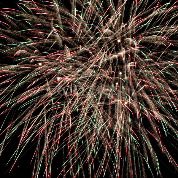 Colorful fireworks over dark sky Stock photo © rozbyshaka