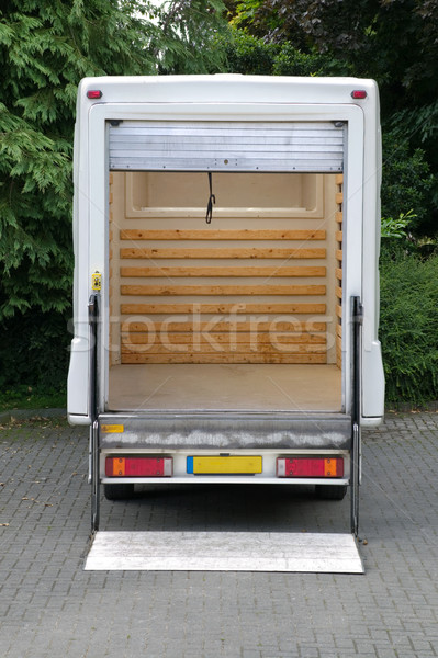 Box van with tail lift Stock photo © RTimages