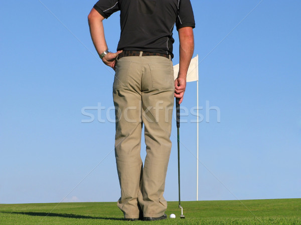 Golfer reading the green Stock photo © RTimages