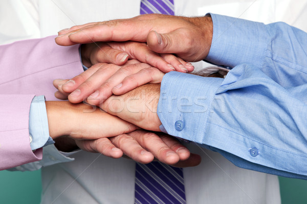 Teamwork hands stack Stock photo © RTimages