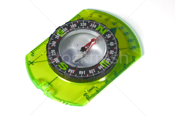 Kompas odizolowany biegi na orientację biały Pokaż Zdjęcia stock © RTimages