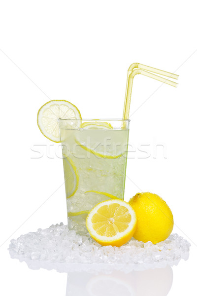 Limonata vetro isolato foto tradizionale ghiaccio Foto d'archivio © RTimages