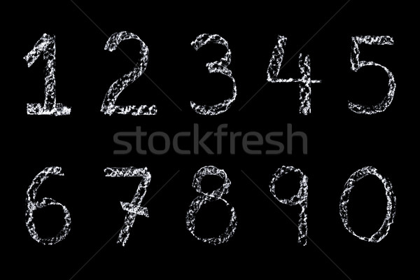 Chalk numbers Stock photo © RTimages