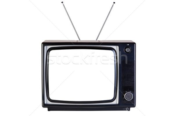 Retro TV isolated clipping path. Stock photo © RTimages
