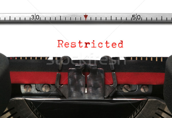 Typewriter Restricted Stock photo © RTimages