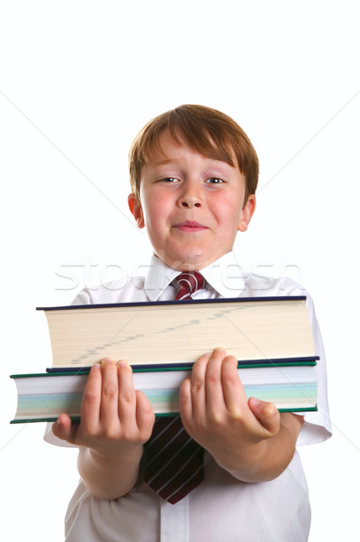 Iskola könyvek küszködik szállít kettő referencia Stock fotó © RTimages