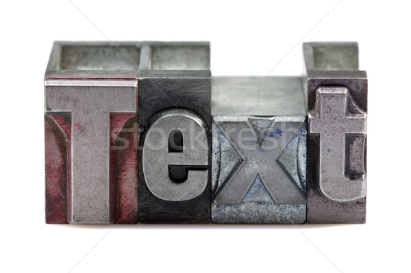 Letterpress Text Stock photo © RTimages