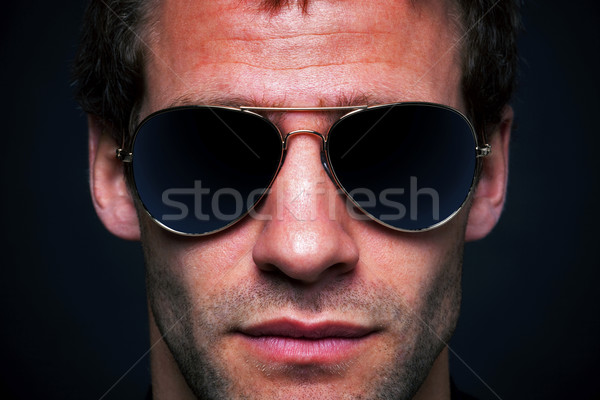 Man wearing aviator sunglasses Stock photo © RTimages