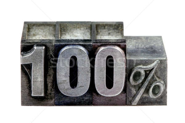 Letterpress 100% Stock photo © RTimages