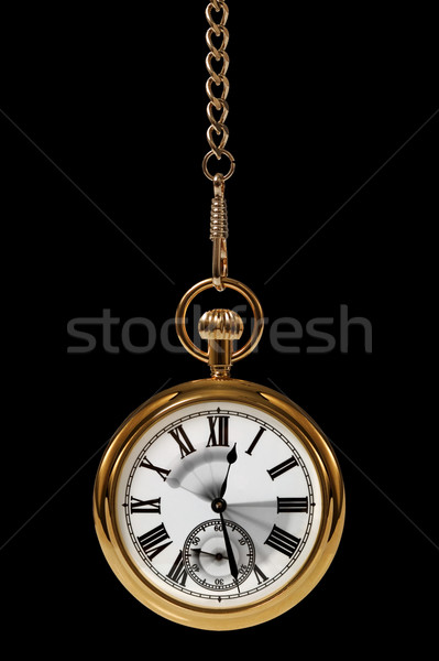 Mouvement temps noir or montre de poche [[stock_photo]] © RTimages