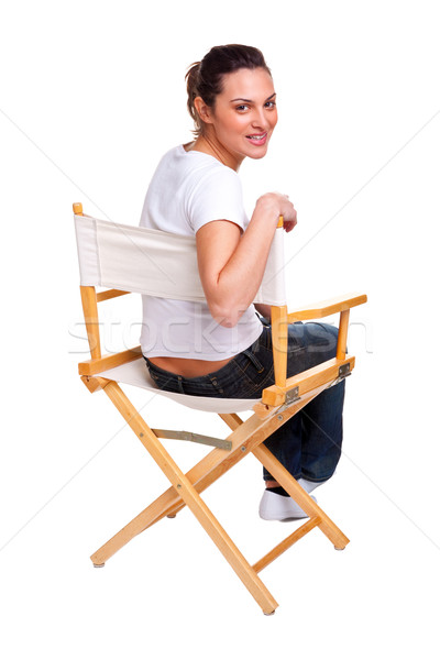 Model sat in a chair Stock photo © RTimages