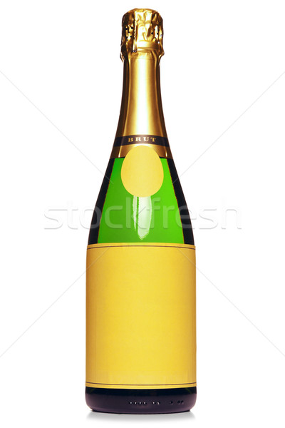 Champagne bottle isolated on white Stock photo © RTimages