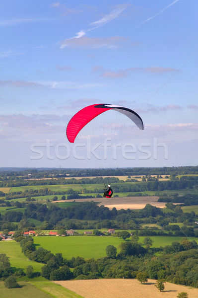 Red paraglider Stock photo © RTimages