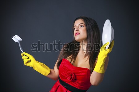Glamorous housewife concept image Stock photo © RTimages