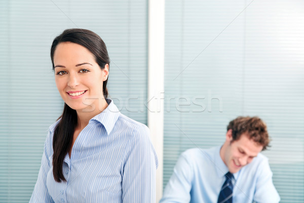 Businesswoman and colleague Stock photo © RTimages