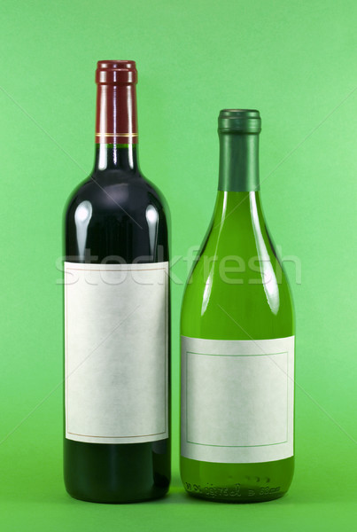 Stock photo: Red and White Bottles #1