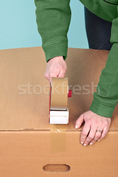 Packaging a box Stock photo © RTimages