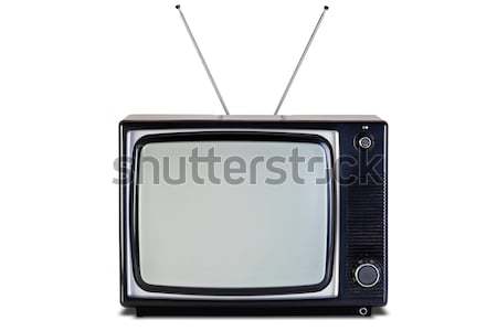 Retro TV isolated clipping path. Stock photo © RTimages