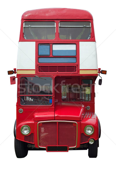 Stock photo: Red London bus profile