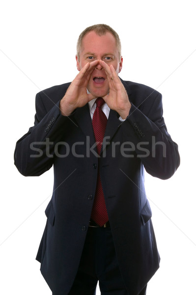 Businessman shouting Stock photo © RTimages
