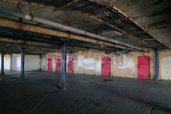地下室 射擊 黑暗 老 碼頭 建設 商業照片 © RTimages