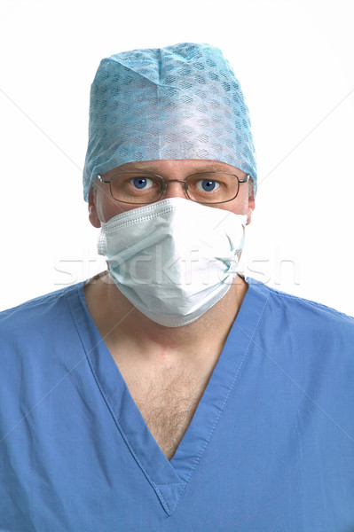 Chirurg cap spata portret om muncă Imagine de stoc © RTimages