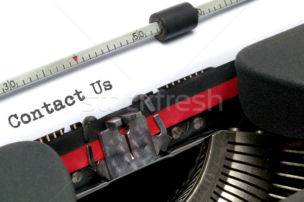 Edad máquina de escribir tiro ángulo papel Foto stock © RTimages