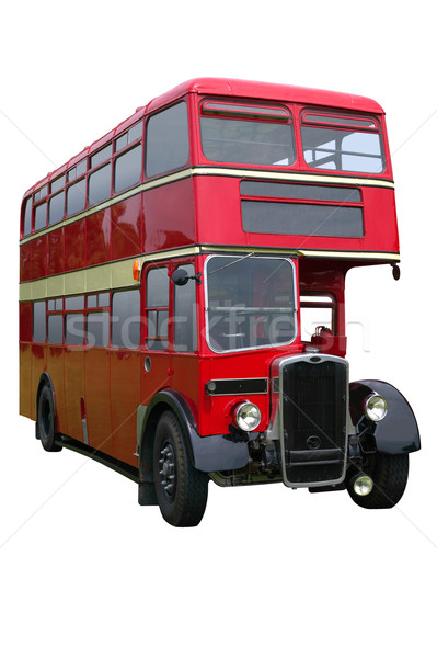 Red Vintage Double decker Stock photo © RTimages